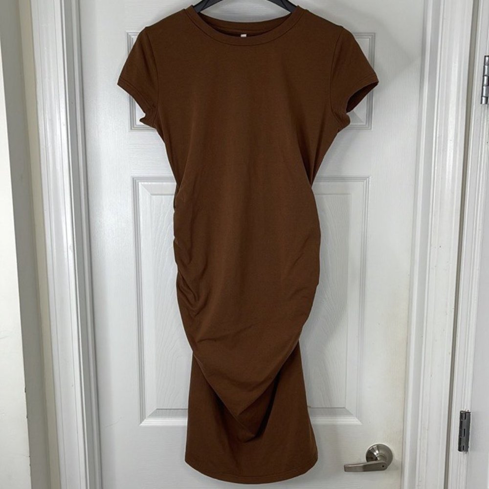 Women  Brown Jersey Dress Size: XL
